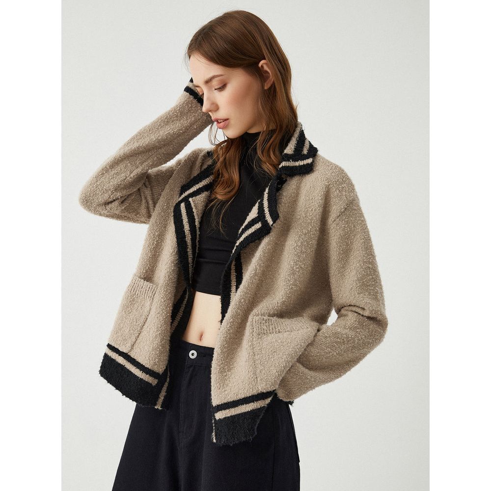Commense Contrast Trim Knit Cardigan size‎ M/6